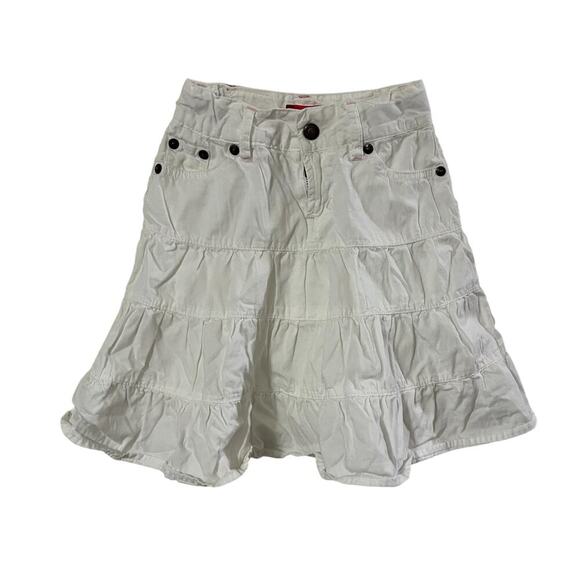 Levi's Jeans White Tiered Skirt for Girls Size 3T - Picture 1 of 10